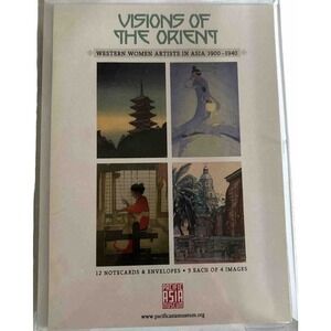 Pacific Asia Museum Visions Of The Orient Women Artists 12 NoteCards W/Envelopes